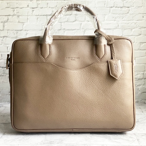 longchamp leather briefcase